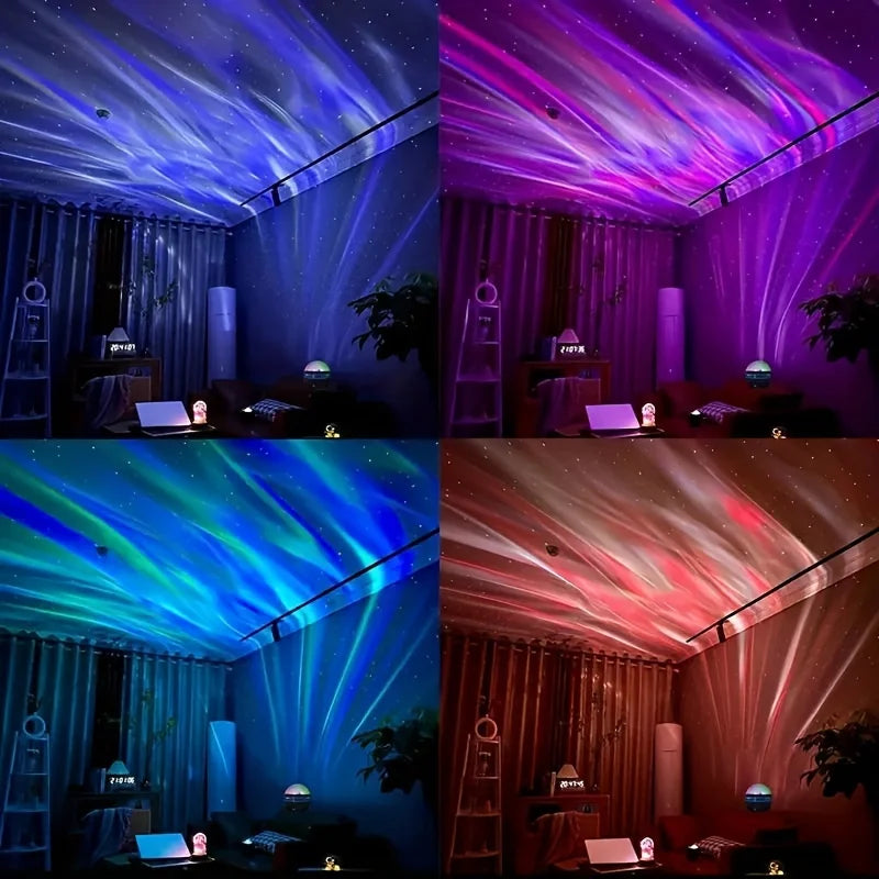 LED Starry Sky Northern Light Projector a Variety of Styles Projection Lamp with Remote Control Auto Rotate for Home Party Decor