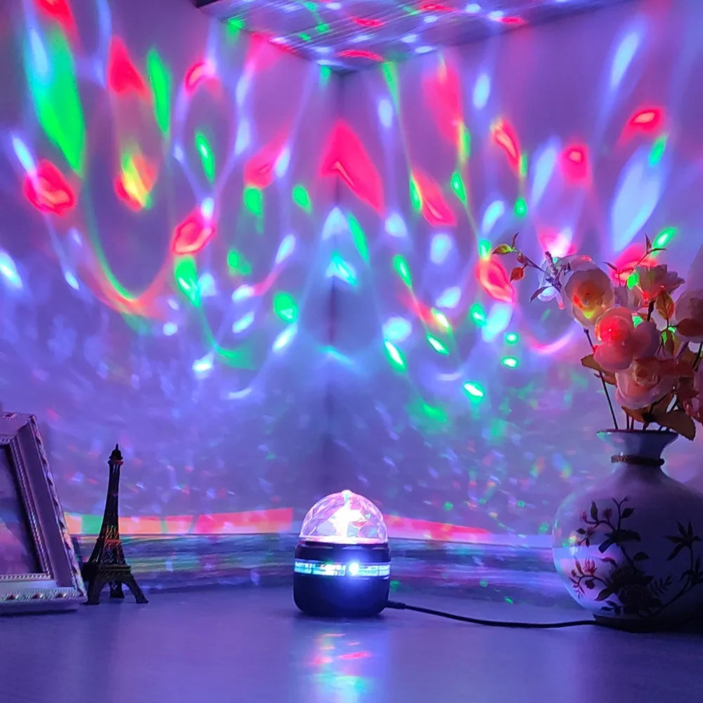 LED Starry Sky Northern Light Projector a Variety of Styles Projection Lamp with Remote Control Auto Rotate for Home Party Decor
